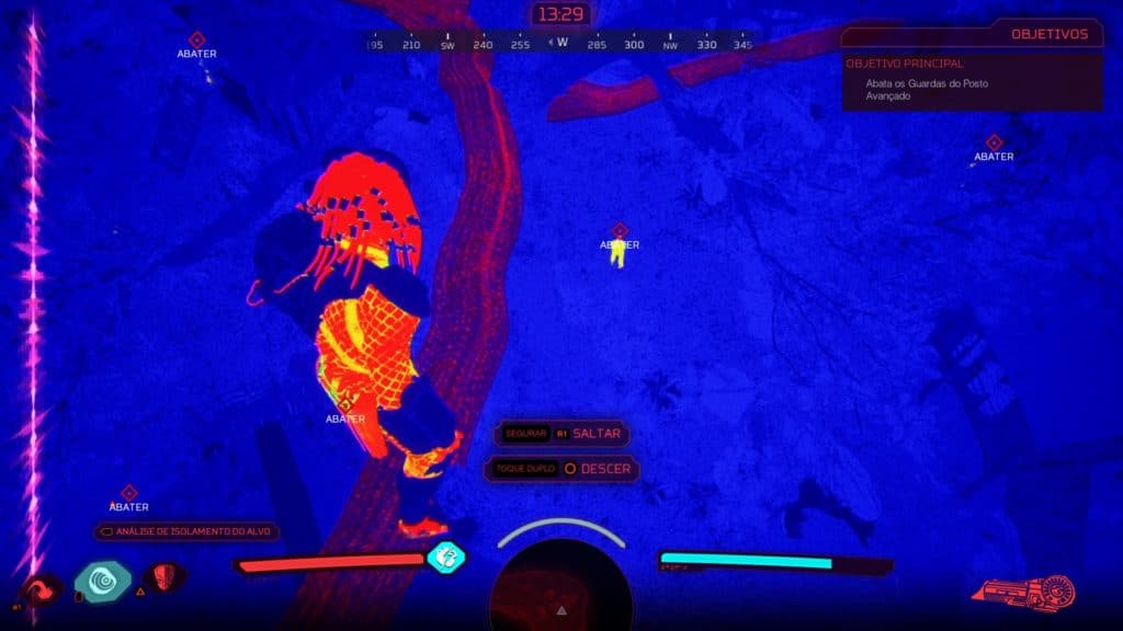 Imagem aérea do jogo
