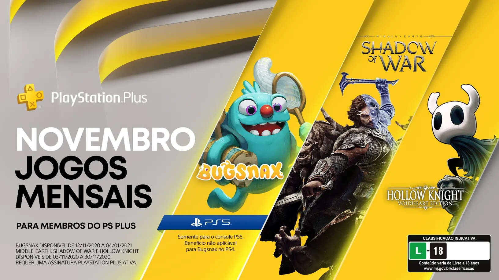 Jogos: Sony revela jogos da PS Plus de novembro